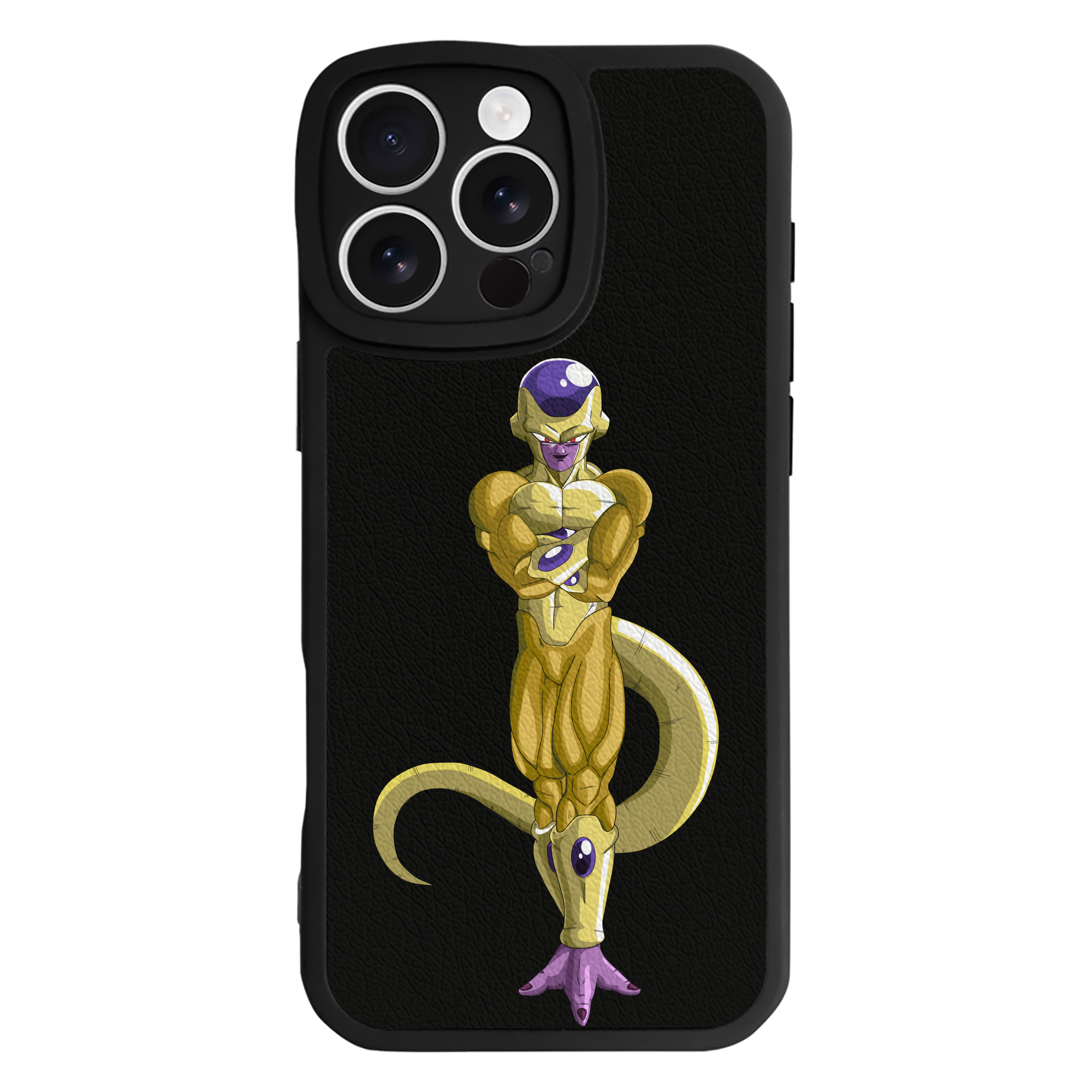 （画像用） ドラゴンボール フリーザ DRAGON BALL Frieza 【iPhone 16シリーズ対応】シリコンスマホケース（レザー調） 材質：シリコン